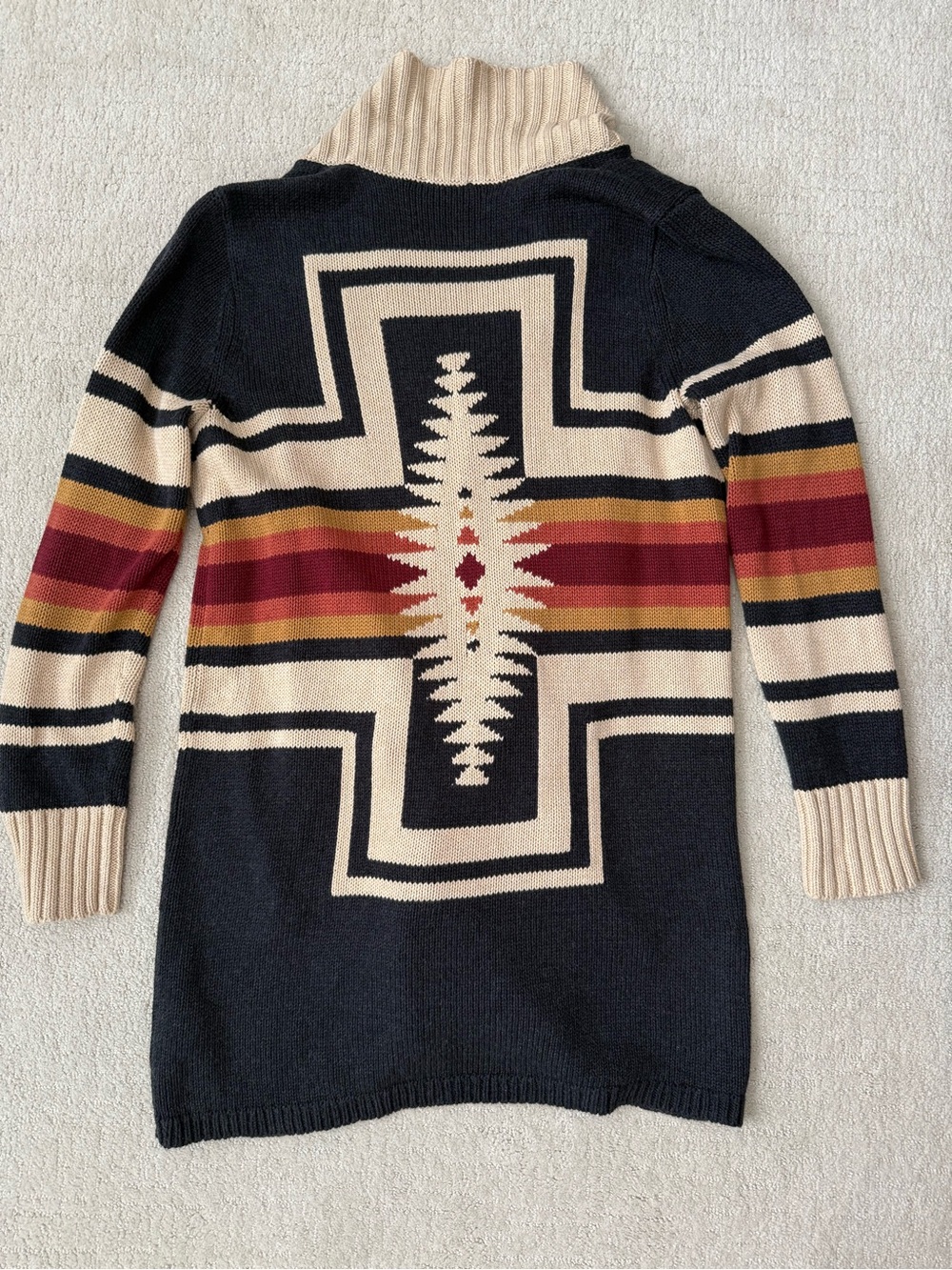 Pendleton Knit Sweater Duster - Picture 5 of 14